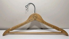 VINTAGE SHERATON HOTEL Wooden Clothes Hanger Wood - "Proudest Name In Hotels"
