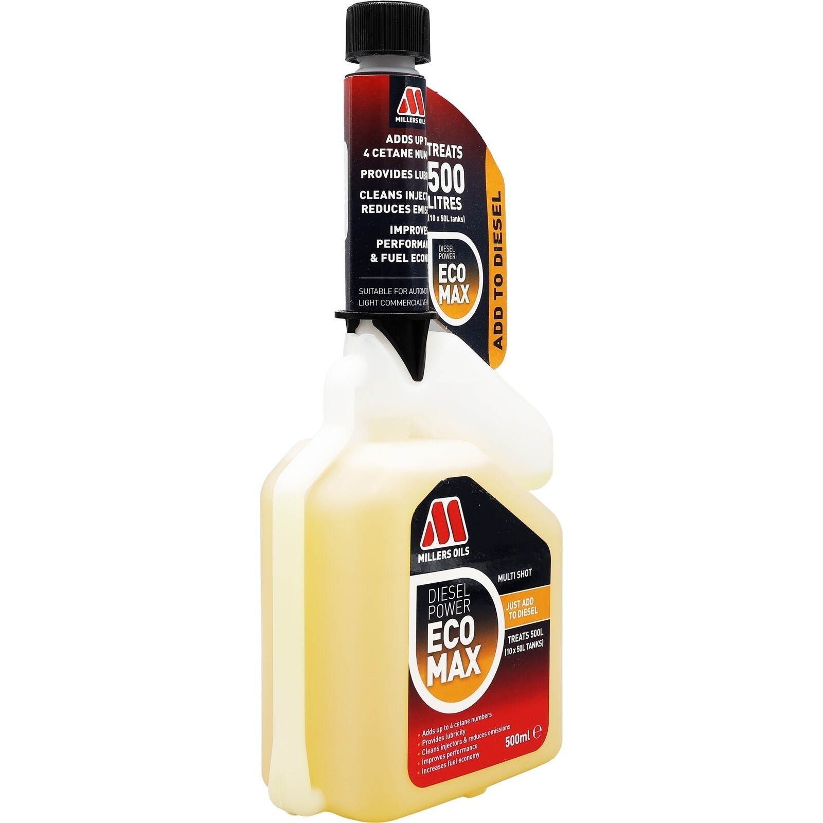 Millers Oils Diesel Power ECOMAX Fuel Additive Treatment Multishot ...