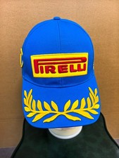 Pirelli Men's Embroidered Adjustable Sporty Baseball Cap Blue Hat