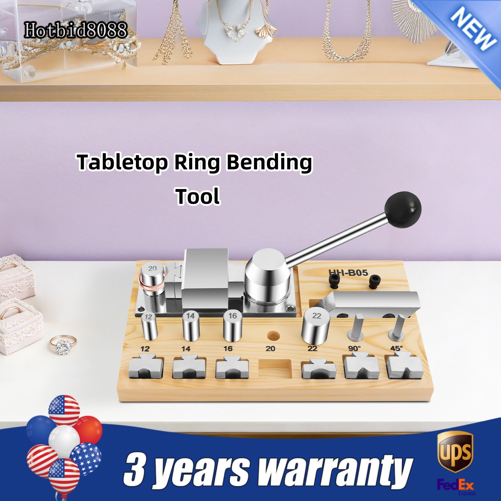 Making Jewelry Ring Bender Tool Hand Crank Ring Bracelet Press Bending Machine