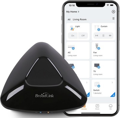 Broadlink RM MAX Smart Home Hub, Wi-Fi & BLE Universal Remote for IR/RF Devices