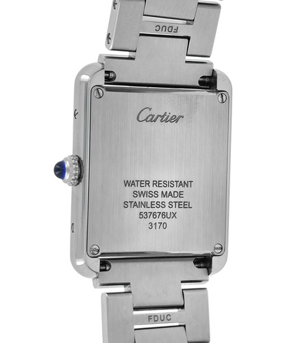 Cartier Tank W5200013 24.4 mm Silver Dial