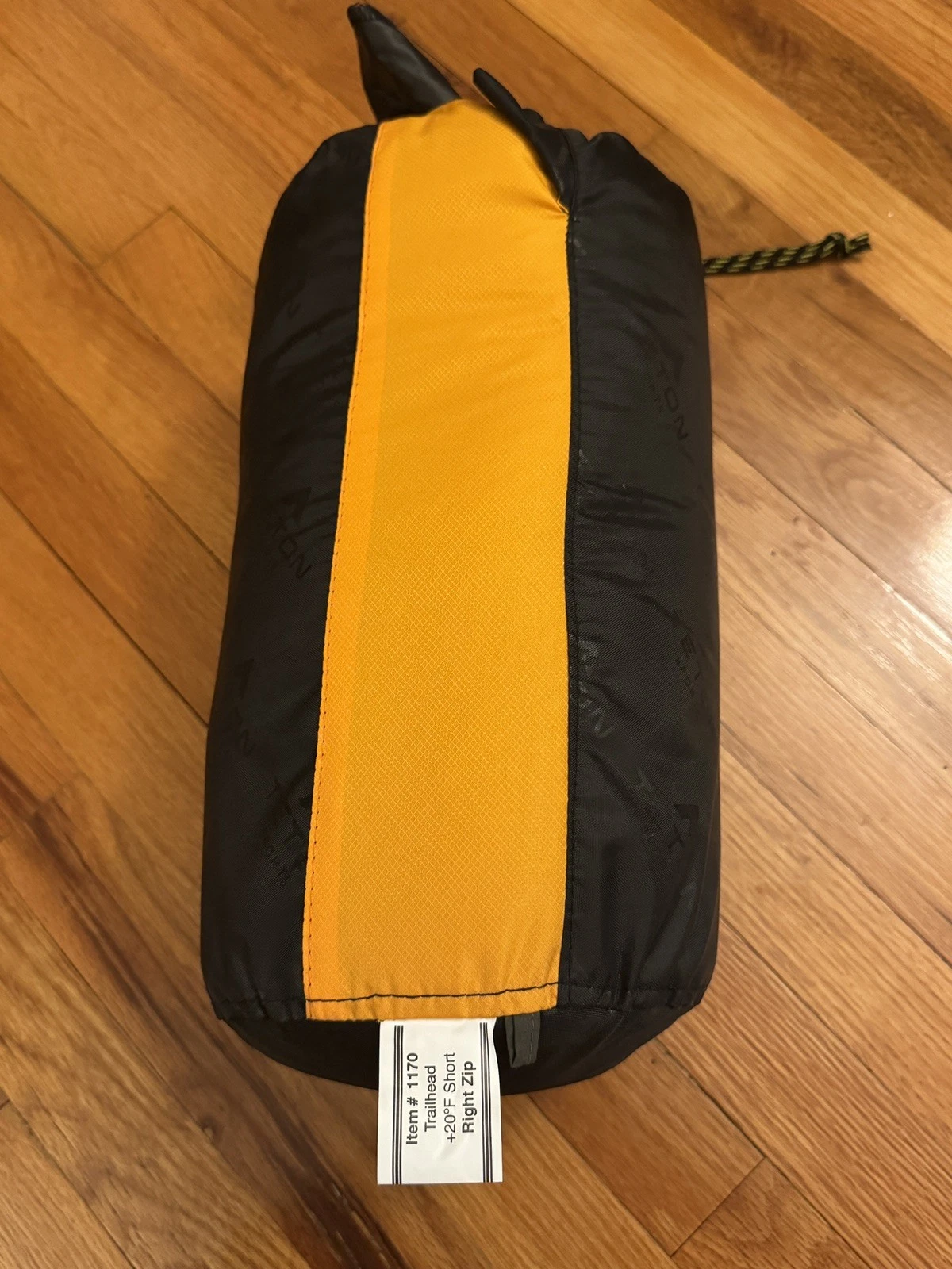 TETON Sports TrailHead +20F Mummy Sleeping Bag Orange Grey Right Zip 1022 Hiking