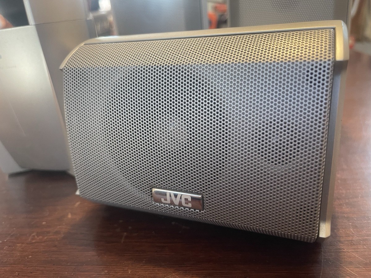 JVC Sp-THC40f DVD Home Theater 5 Speaker Lot Silver Player Sp