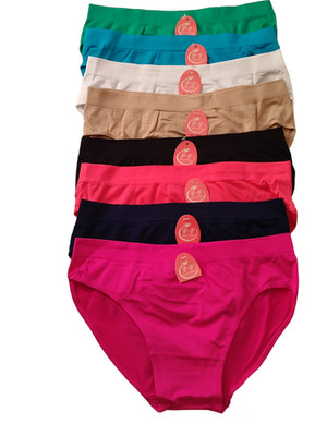 6er Pack Damen Slip Seamless Mikrofaser  Nahtlose Slips Unterhose Pants