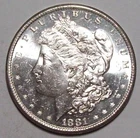 1881-S MORGAN DOLLAR Frosty Blast  White Lustrous  Choice BU   #16C56