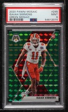 2020 Panini Mosaic Rookies Green Prizm Isaiah Simmons #245 PSA 9 MINT 00jx