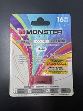 Monster Digital USBCS-0016-R 16GB USB 2.0 (Red)