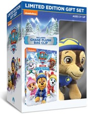 Paw Patrol Great Snow Rescue DVD New Limited Edition Gift Set Chase Plush Clip