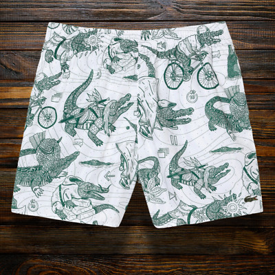 Lacoste Men's Standard Netflix Stranger Things Graphic Swim Shorts
