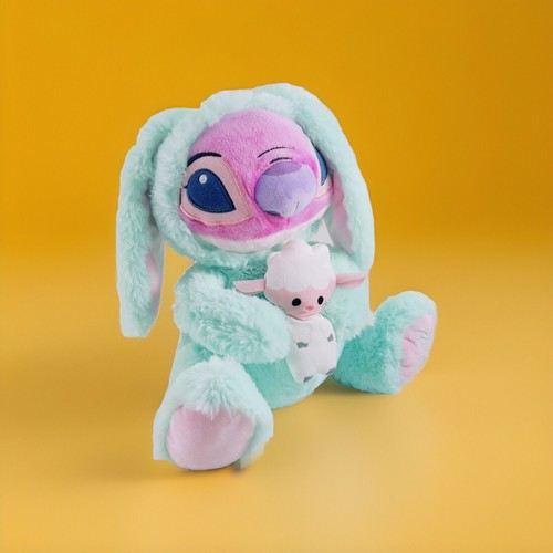 Disney Angel Bunny Plush Soft Toy Green Rare Stuffed Animal - Picture 2 of 24