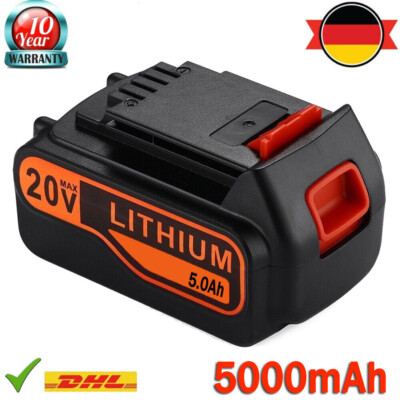 Für Black + Decker Akku 18V 5,0Ah Lithium BL2018 BL1518 BL4018 LBXR20 LB2X4020