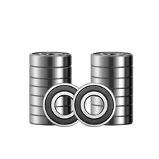 Qinda IND 6001 2R (16Pcs) Ball Bearing Double Shielded Deep Groove Ball Bearings