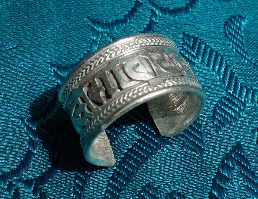 UNIFT Aum Om Ohm, Anello Per Donna E Uomo, In Acciaio Inox, Simbolo Sanscrito, Anello Om, Gioielli Spirituali Indiani, Regalo Di Meditazione, 18, Acciaio Inossidabile, Nessuna Pietra Preziosa - Foto 6