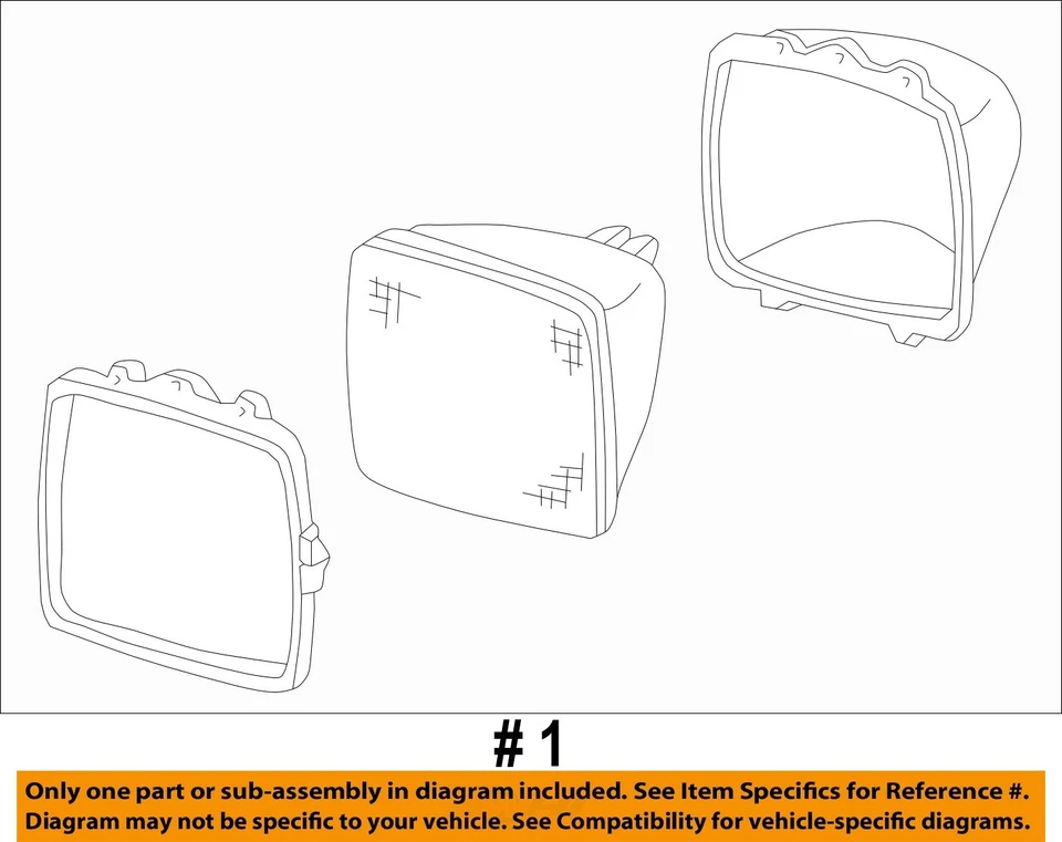 二手车头灯总成适合:1997 年雪佛兰 2500 拾音器密封光束 A 级 — 第 3/4 张图片