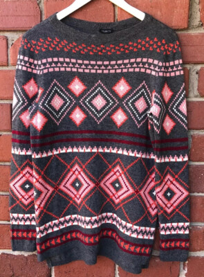 Talbots Womens Sz S Small Long Sleeve Lambswool Blend Sweater