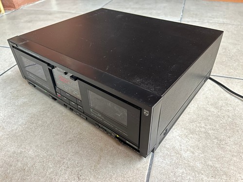 Vintage PHILIPS FC772 double stereo cassette deck, 1988 - Imagen 5 de 12
