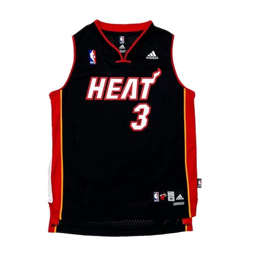Reebok Miami Heat Dwyane Wade Stitched Youth Jersey Size Large