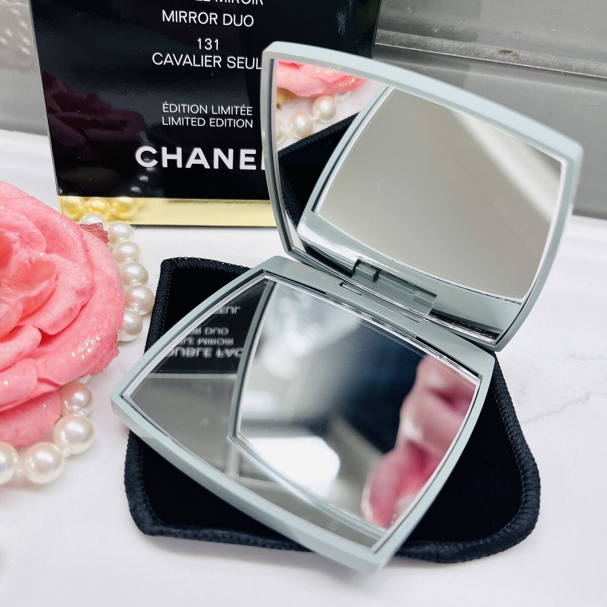 Pretty Powerful - Chanel mirrored coasters 🌟 Set of 2 for