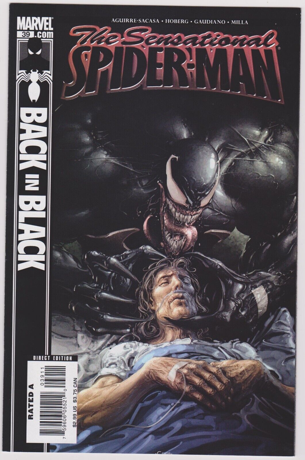 The Sensational Spider-Man #39 Marvel Comics 2007 Clayton Crain Venom cover NM-