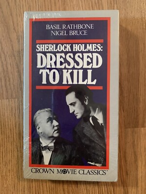 Sherlock Holmes : Dressed To Kill  (VHS 1946) In Plastic Factory Sealed