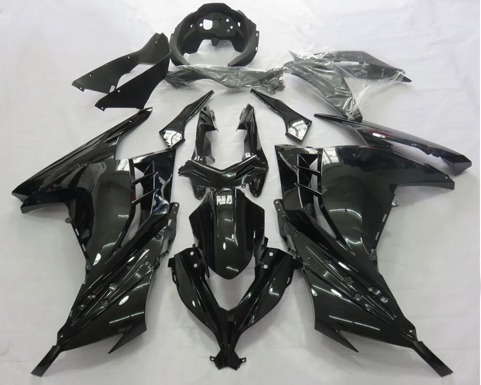 Gloss Black Fairing Kit For Kawasaki Ninja 300 EX300 2013 2014 2015 2016 Body Foto 2 de 3