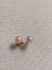    14K Yellow Gold 3-4 mm Pearl Stud Earrings