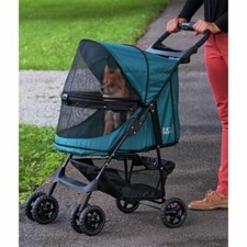 Pet Gear PG8100NZEM No-Zip Happy Trails Pet Stroller - Emerald