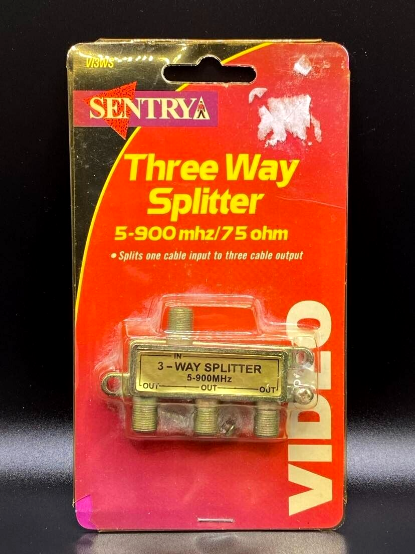 Sentrya VI3WS 3way Splitter 5900MHz Cable TV Coax Coaxial Splitter eBay
