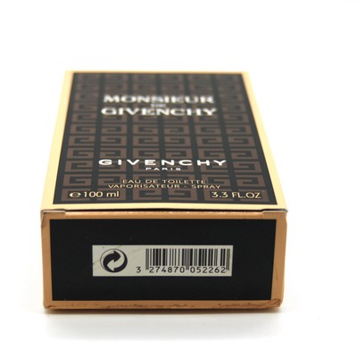Monsieur by Givenchy 3.3 Oz 100 Ml Eau De Toilette Spray for Men 