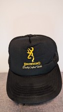 Vintage Browning Quality Crafted Tackle Snapback Trucker Hat 80s