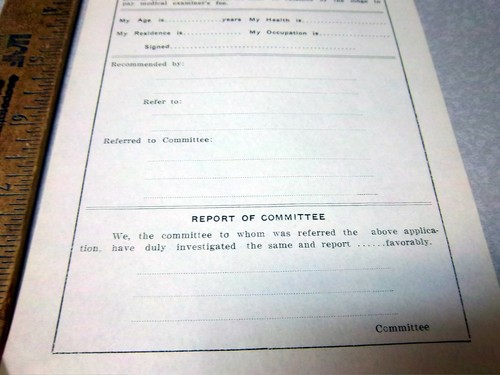 Fairbanks Alaska Independent order of Odd Fellows Lodge IOOF 1910 application - Picture 2 of 3