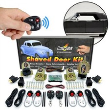 Autoloc 4 Door Remote Shaved Door Handle Pop Kit W 35 Lb Solenoids 2 Key Fobs