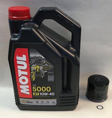 Motul 5000 10w-40 Motoröl original Ölfilterwanne Scheibe passend für diverse Suzuki