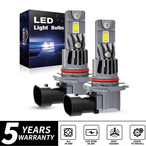 For 2014-2015 GMC Sierra 1500 9012 HIR2 LED Headlight Conversion Kit High Low Beam Bulbs 6000k 60w 12000lm Csp
