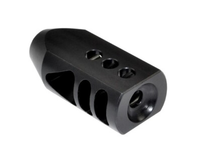 All Steel Tanker Muzzle Brake 1/2x28 Thread Competition Compensator .22LR/5.56