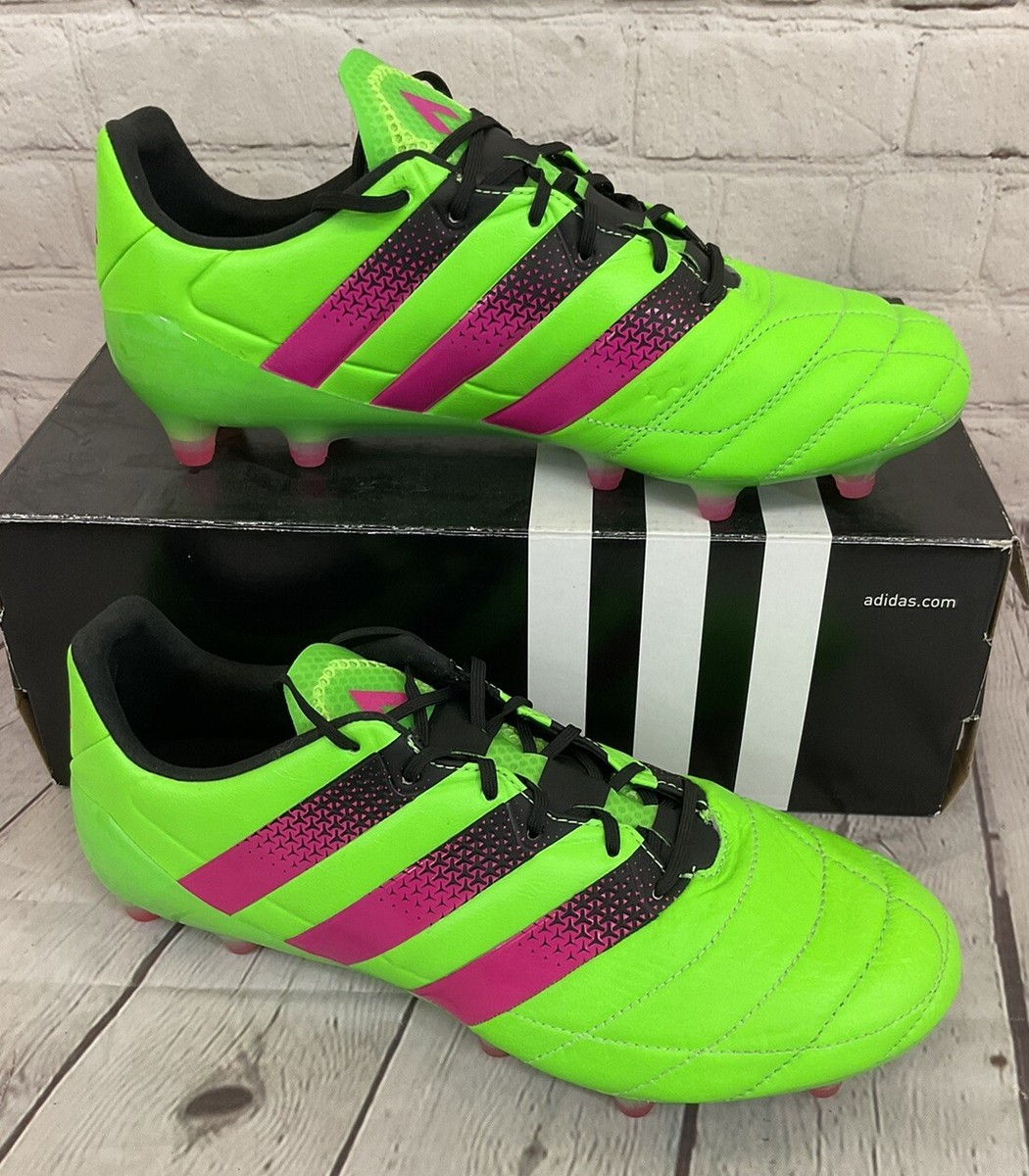 Adidas ACE 16.1 FG/AG Leather Men's Soccer Cleats Solar Adidas ACE 16.1 FG/AG Leather Men's Soccer Cleats Solar