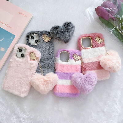 Fluffy Plush Love Phone Case For OnePlus 11 9 8 Nord 5 4 CE 5 Itel A90 S25 S23