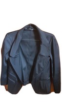 Donna Karan Black Silk Blazer Jacket