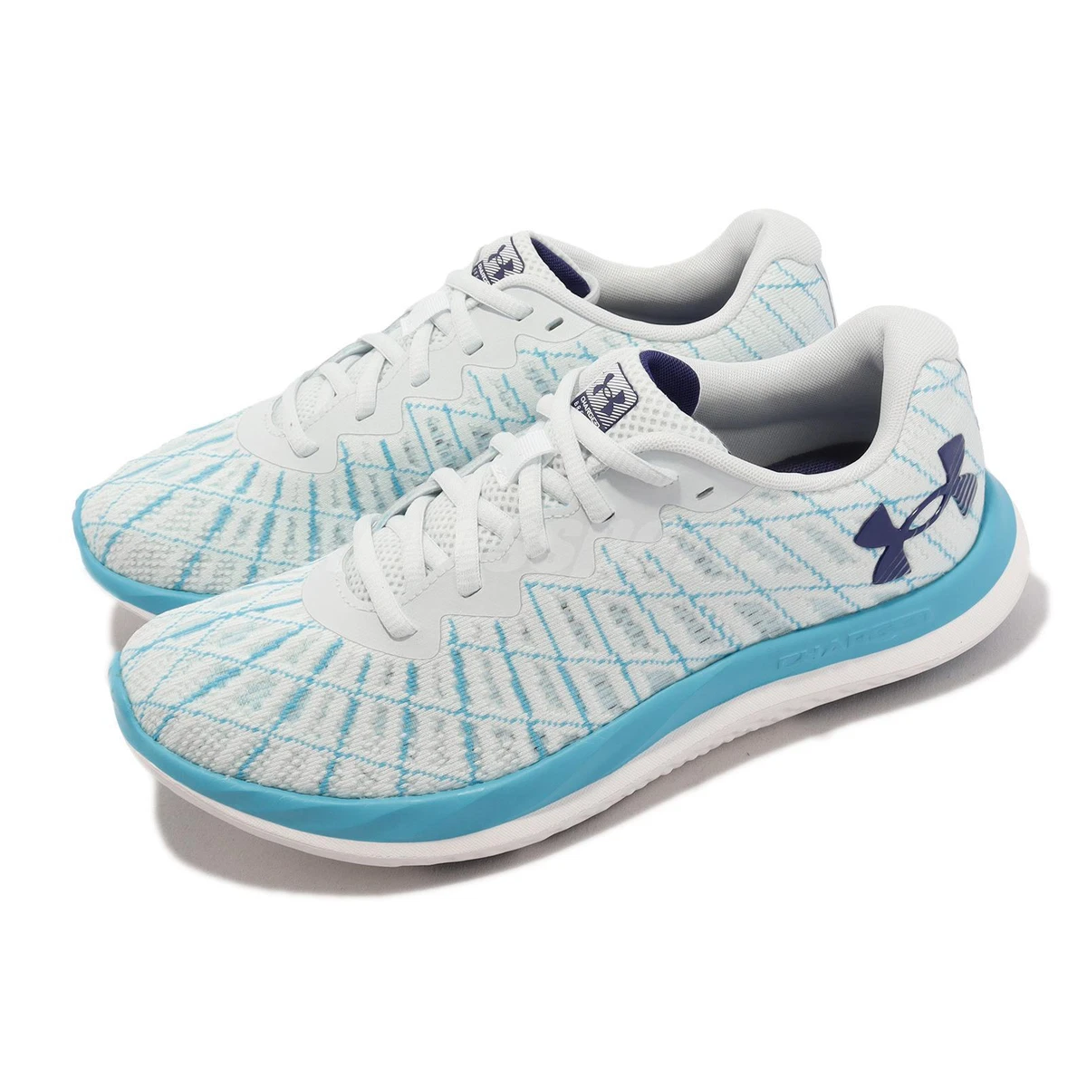 Under Armour Charged Breeze 2 UA Grey Blue White Women Running