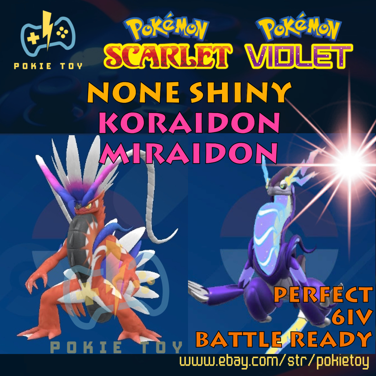 XXXL MAX SIZE SHINY KORAIDON ✨ Pokemon Scarlet and Violet 6IV, Holds Shiny  Charm