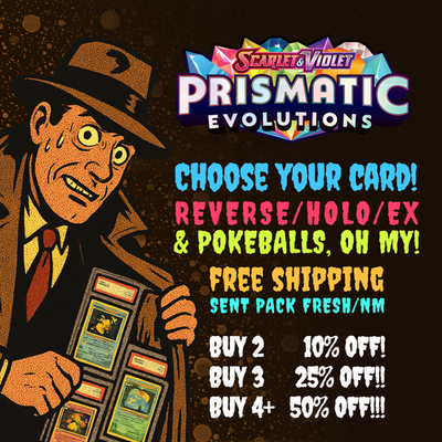 #ad Pokémon Prismatic Evolutions: Choose Your Card REVERSE HOLO EX NM $11.99