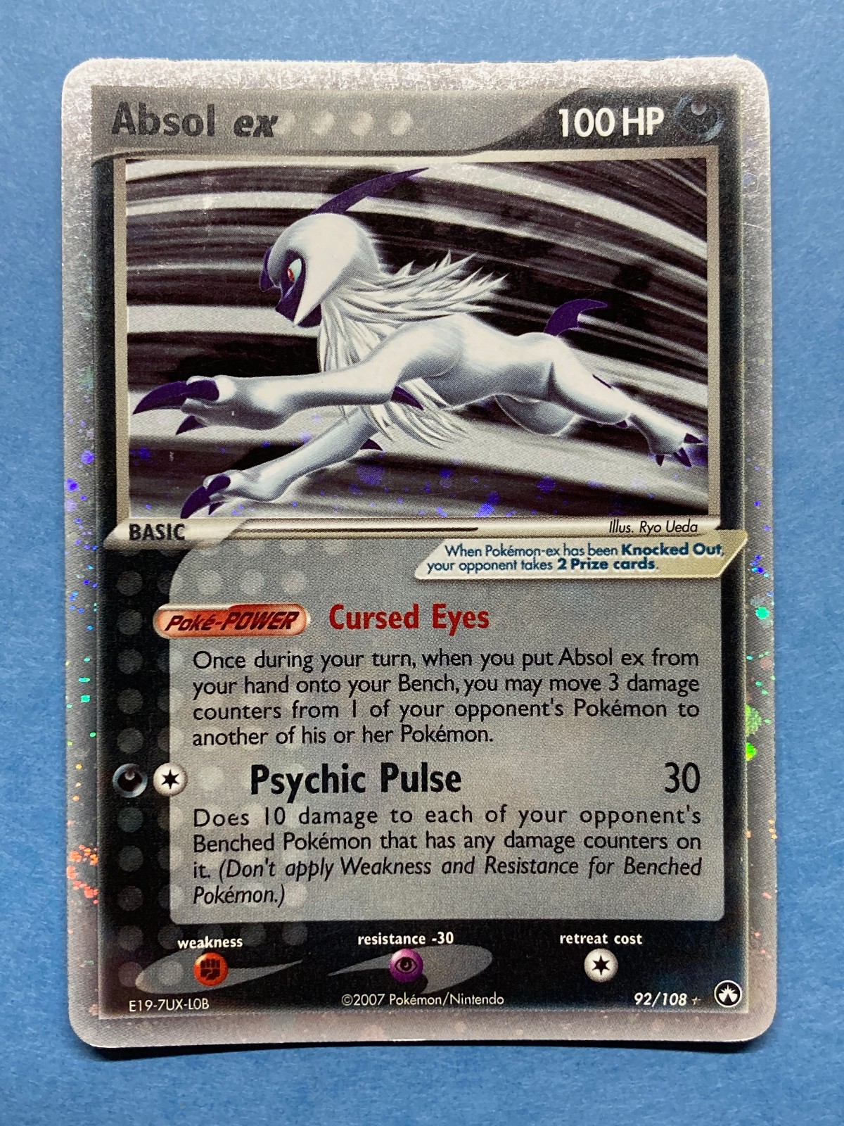 Pokemon Holo Absol EX - EX Power Keepers 92/108 – VLP