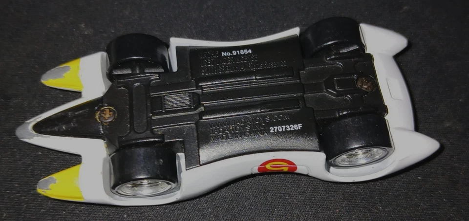 JADE 2008 MACH 5 WHITE/RED DIECAST SPEED RACER #91854 W/#5-GREAT USED - Image 3 of 4