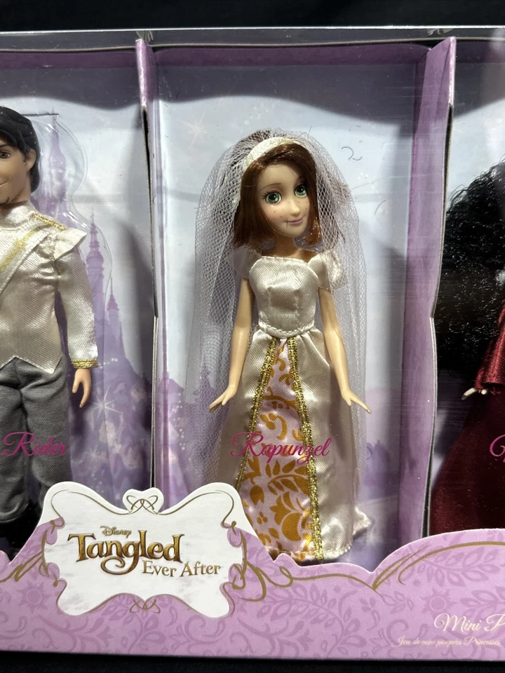 Disney Store Exclusive Mini Tangled Ever After Princess 4 Doll Set Rapunzel - Image 4 of 4