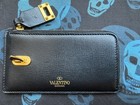 VALENTINO GARAVANI Leather L-shaped Zipper Wallet Black AX3765 — photo 2
