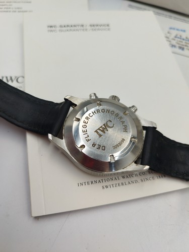 IWC Chronograph Pilot Watch Fliegeruhr Ref 3706 3093098 Boxed Paperwork Working - Picture 12 of 20