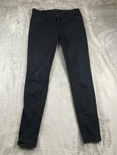 7 for All Mankind Jeans Women  s THE SKINNY Stretch Slim Skinny Black 29 30x30.5 