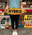 Vintage Style Metal Sign Hybrid Corn NOT Porcelain 25x8 Made USA