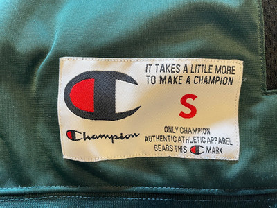 Trainingsjacke CHAMPION, Langarm, Gr. S, dunkelgrün, gebraucht, guter Zustand 